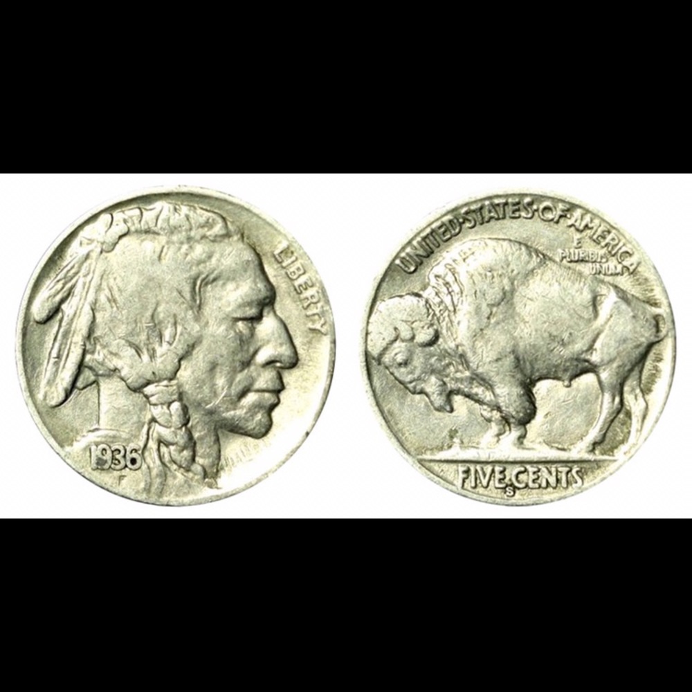 1936 s buffalo nickel